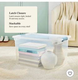 Brightroom 66 Qt Latching Storage Boxes – Set of 2