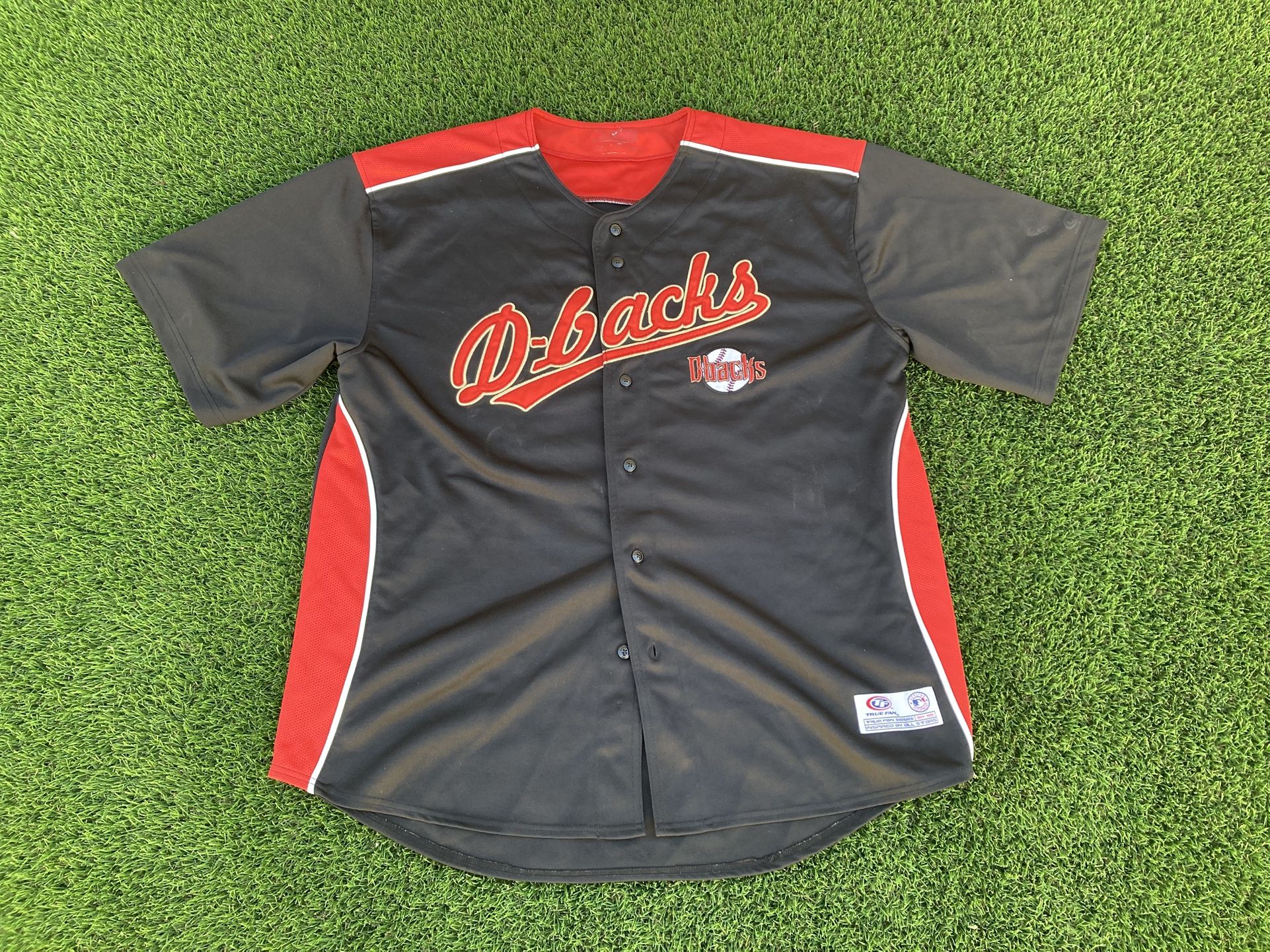 ARIZONA DIAMONDBACKS “True Fan” MLB Baseball Jersey. Embroidered. Pre Owned.