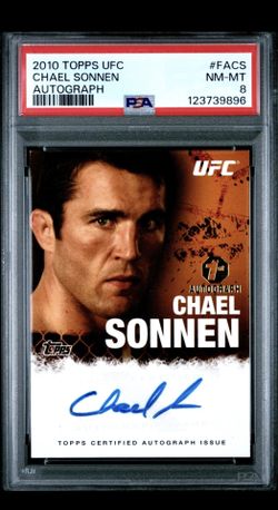 Chael Sonnen 2010 Topps UFC Autographs PSA 8 1st Auto The American Gangster