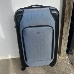 Crew Line 30” Hybrid Hard/Soft Shell Blue/Black Suitcase Luggage