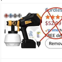 Cordless Paint Sprayer for DeWalt 20V | HVLP Handheld | NEW