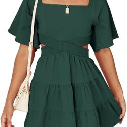 Green summer dress 