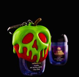 Limited Edition!©️Disney Villains BATH & BODY WORKS💚☠️🍎 EVIL QUEEN POISON APPLE🍎☠️💚Glow-the-dark Pocketbac Holder