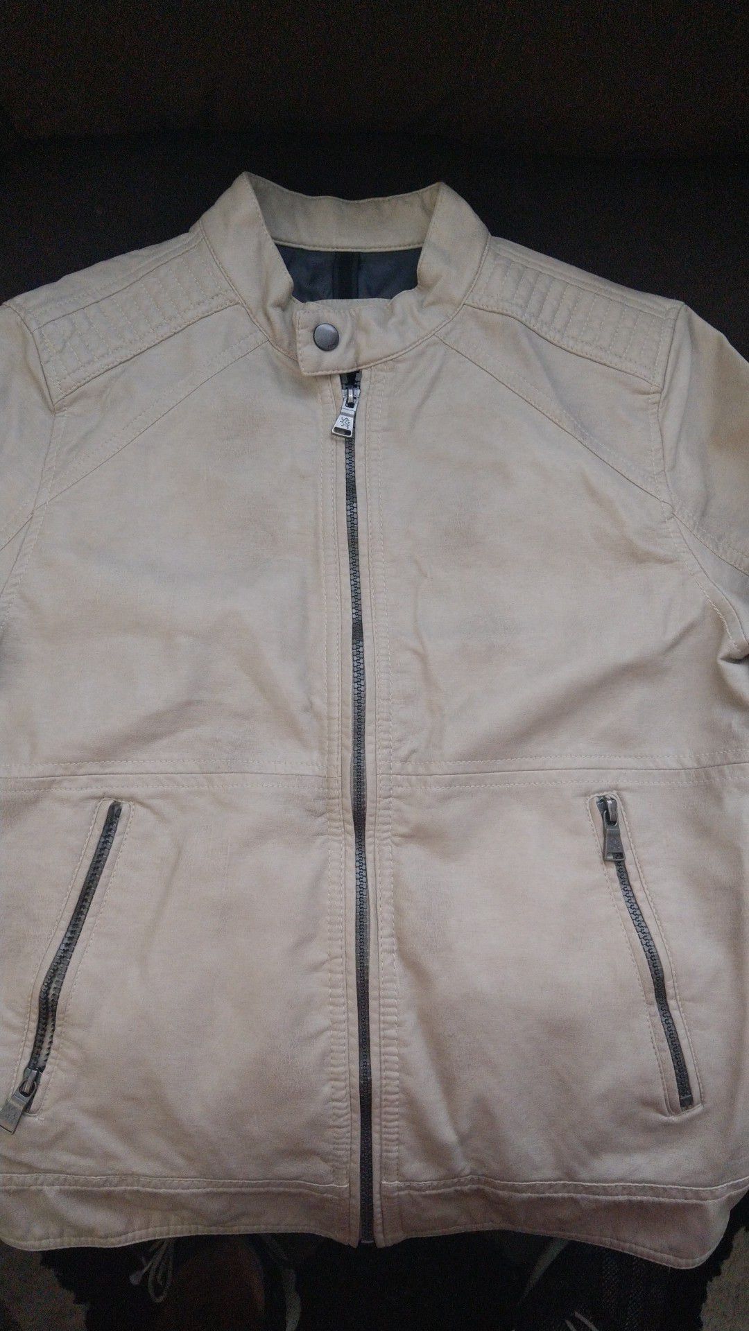 Express leather biker jacket