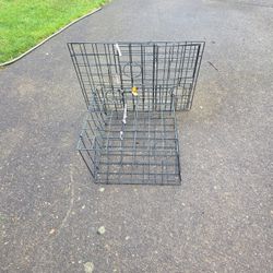 Two  24 By 22inch Collapsible Crab Pots