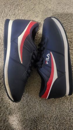 Fila Low-Top Sneakers Navy Blue Red White