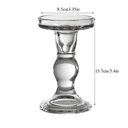 Glass Candle Holders for Wedding Decoration and Dining Ceremony Decor
