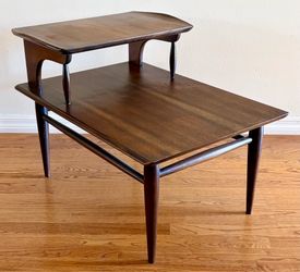 Mid Century Bassett Two Tier Side Table
