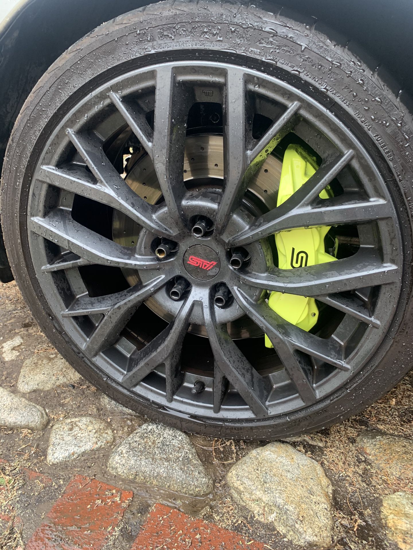 2018 Subaru sti 19” wheels with tires 5x114