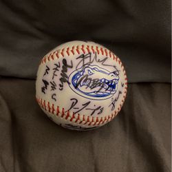 team signed gator ball
