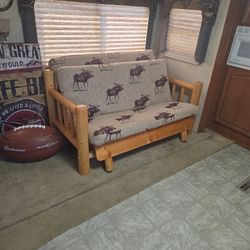Log Style Futon And Bed