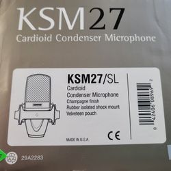 Shure KSM27/SL Condenser Microphone 