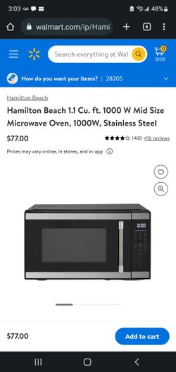 🔥  Hamilton Beach 900W Microwave 🔥 