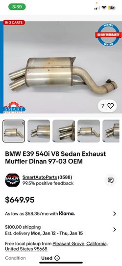 Dinan Exhaust E39 BMW 5 Series Muffler Catback