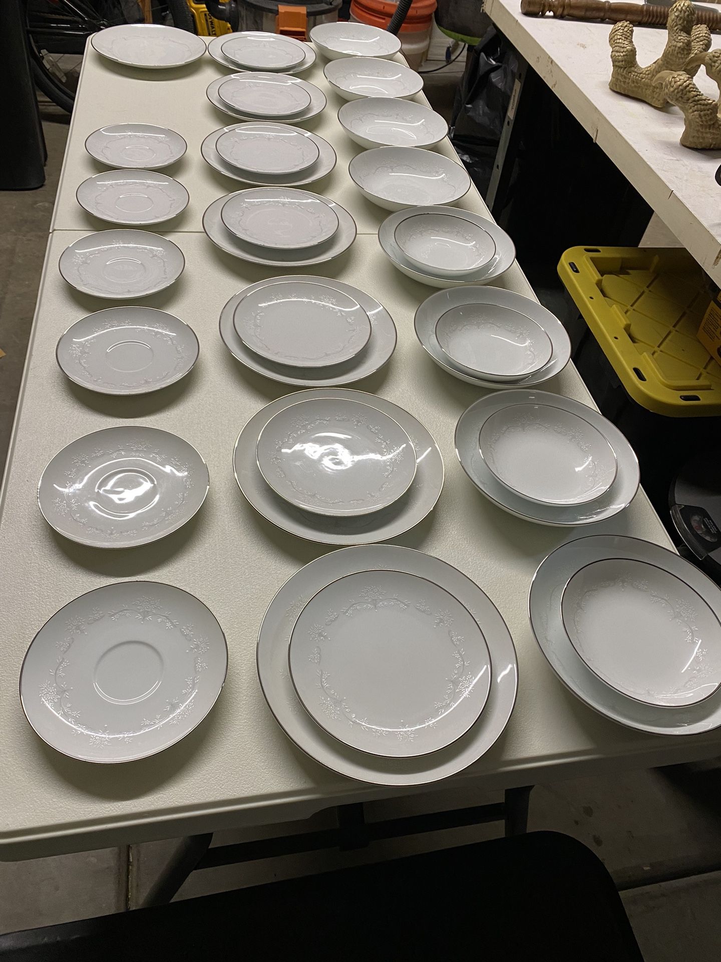 Vintage Noritake Whitebrook 6441 Incomplete 8 Place China Set Plus Extras