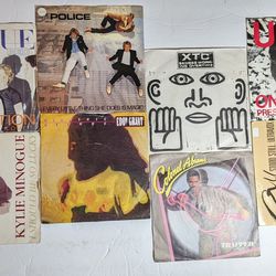 Job Group Lot New Wave 80s Singles Records Total Eight  Info Below