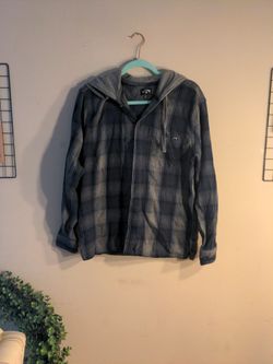Billabong Men's Hoodie Flannel Size M
