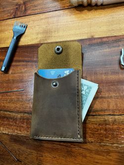 Minimalist Full Grain Leather Wallet