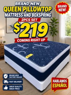 🇺🇸🇺🇸NEW QUEEN PILLOWTOP SET $219