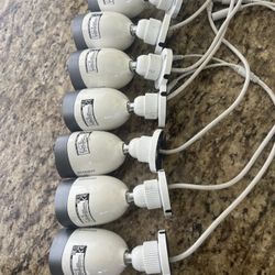 Lot of 7 Samsung SDC-9441BCN 1080p HD Outdoor Security Cameras – Tested – Good Condition 