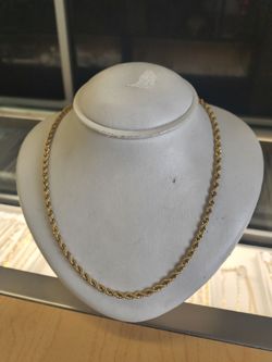 14k solid gold necklace 29.7 grams 24 Long layaway available 10% Dwon if you interested please make sure you ask for Maribel thank you