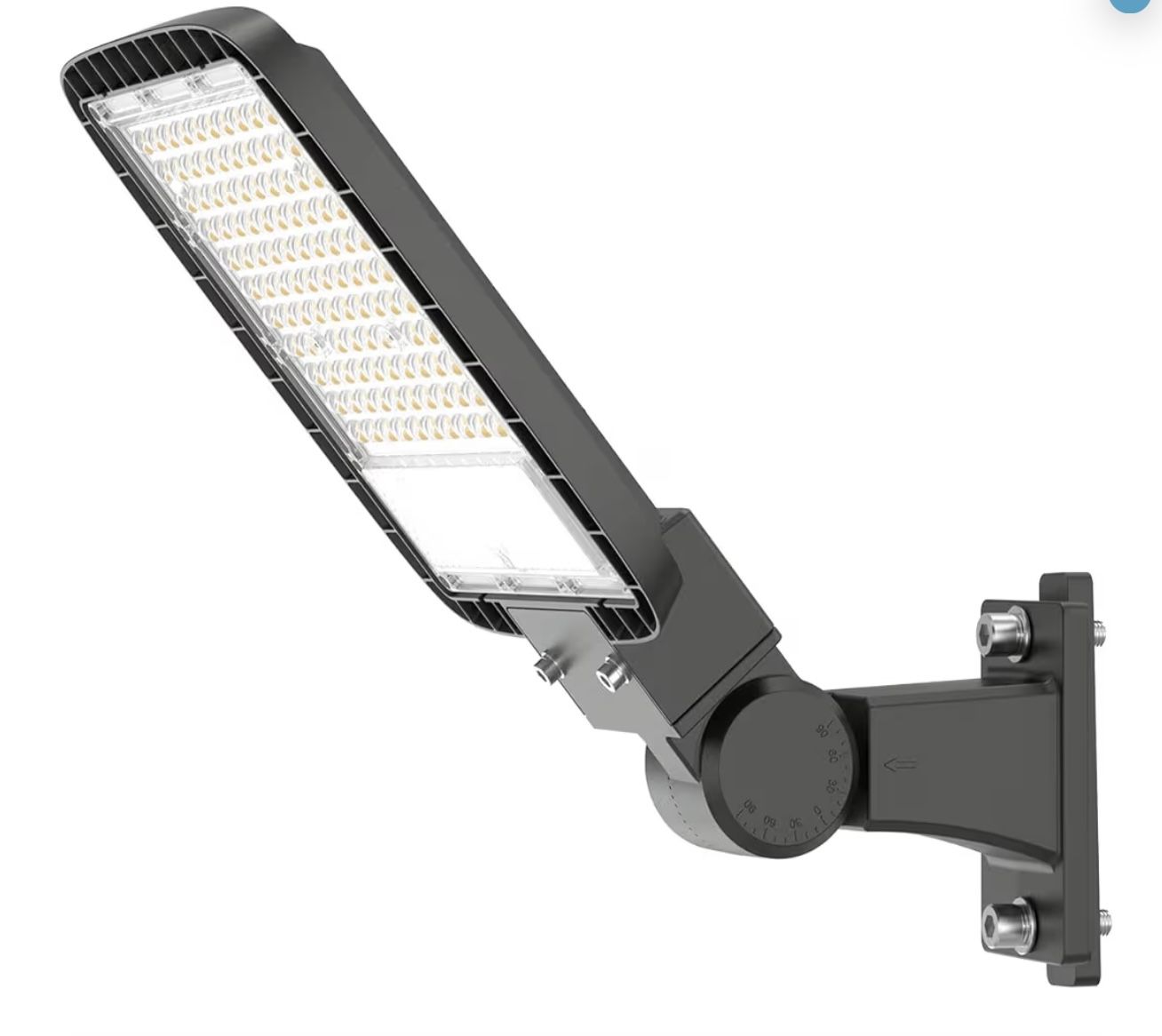 150W Led Parking Lot Light Arm Mount with Dusk to Dawn Photocell 110V/120V Pole Flood Lights 5000K Outdoor Street Light IP65 Waterproof Commercial Are