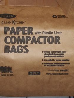 11- CLEAN KITCHEN PAPER WITH PLASTIC LINER COMPACTOR BAGS