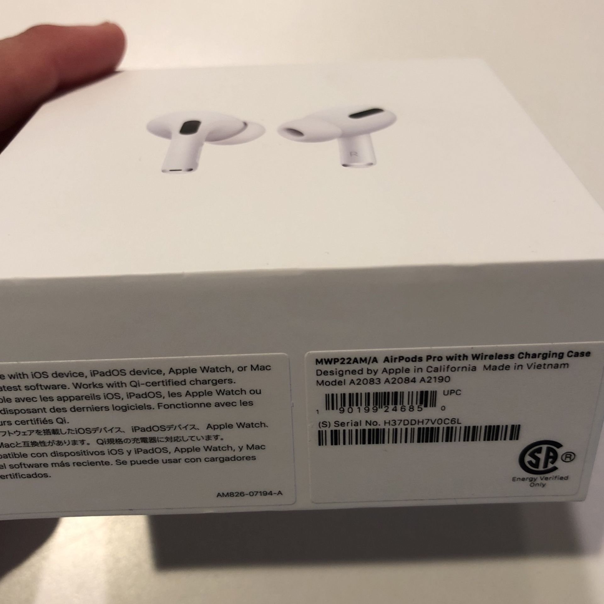 AirPods Pro Wireless Charging Case - MWP22AM/A for Sale in