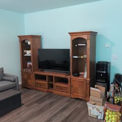Wooden Entertainment Center 