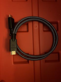 4K UHD HDMI 2.0 cable, 3-ft, braided
