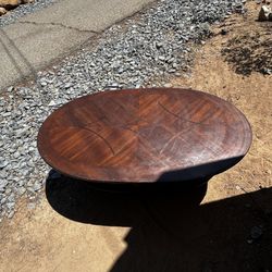 Oval Wood Coffee Table
