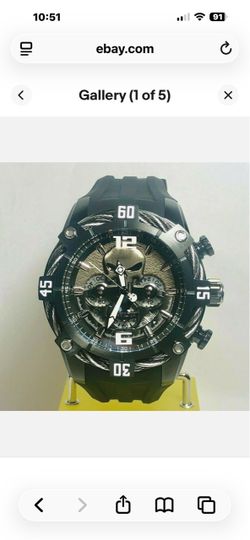Invicta 33163 marvel black Punisher 50mn bolt