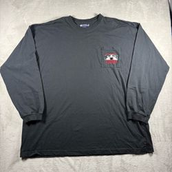 Big Dogs Attitude Looks Like Men’s 4X Black Big Tall T-Shirt Long Sleeve Y2K #8F