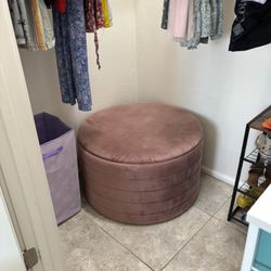 Pink Ottoman 