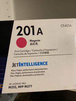 2 Hp Laser jet Print Cartridge 201A Black And Magenta