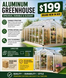 🖤NEW🖤ALUMINUM GREENHOUSE