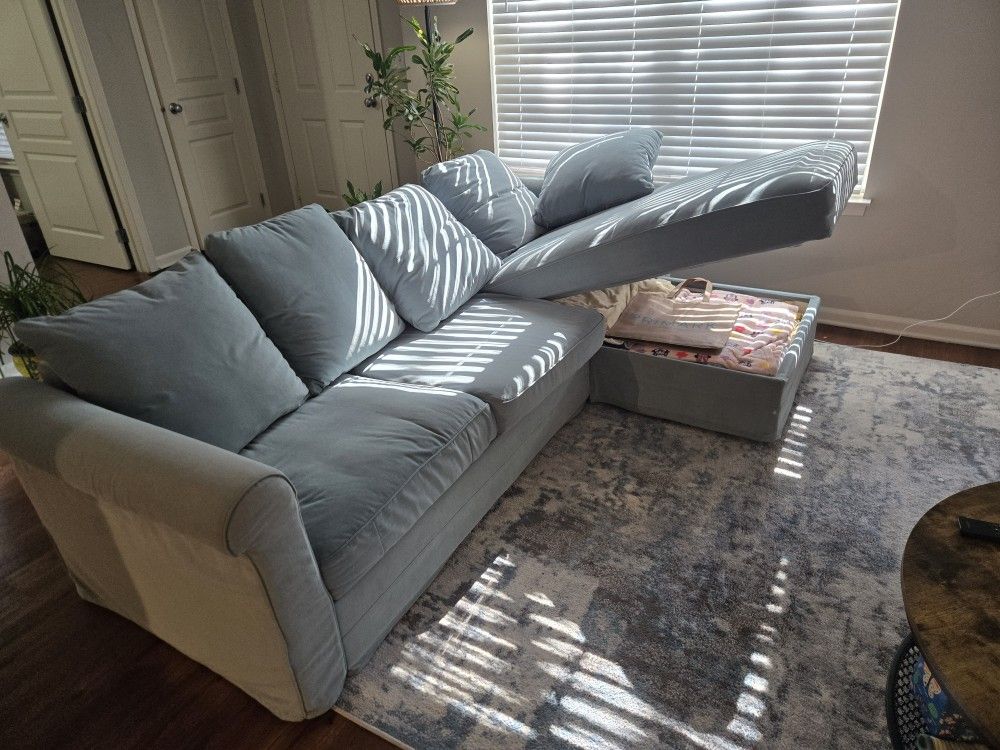 Sofa sectional with flexible chaise