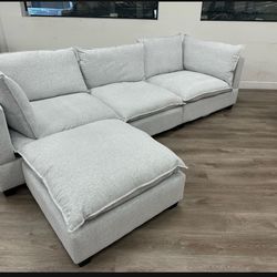 NEW SKY CLOUD MODULAR SECTIONAL WITH OTTOMAN JUST $40 DOWN FINANCE 