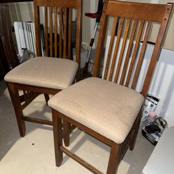 2 Wooden Chairs