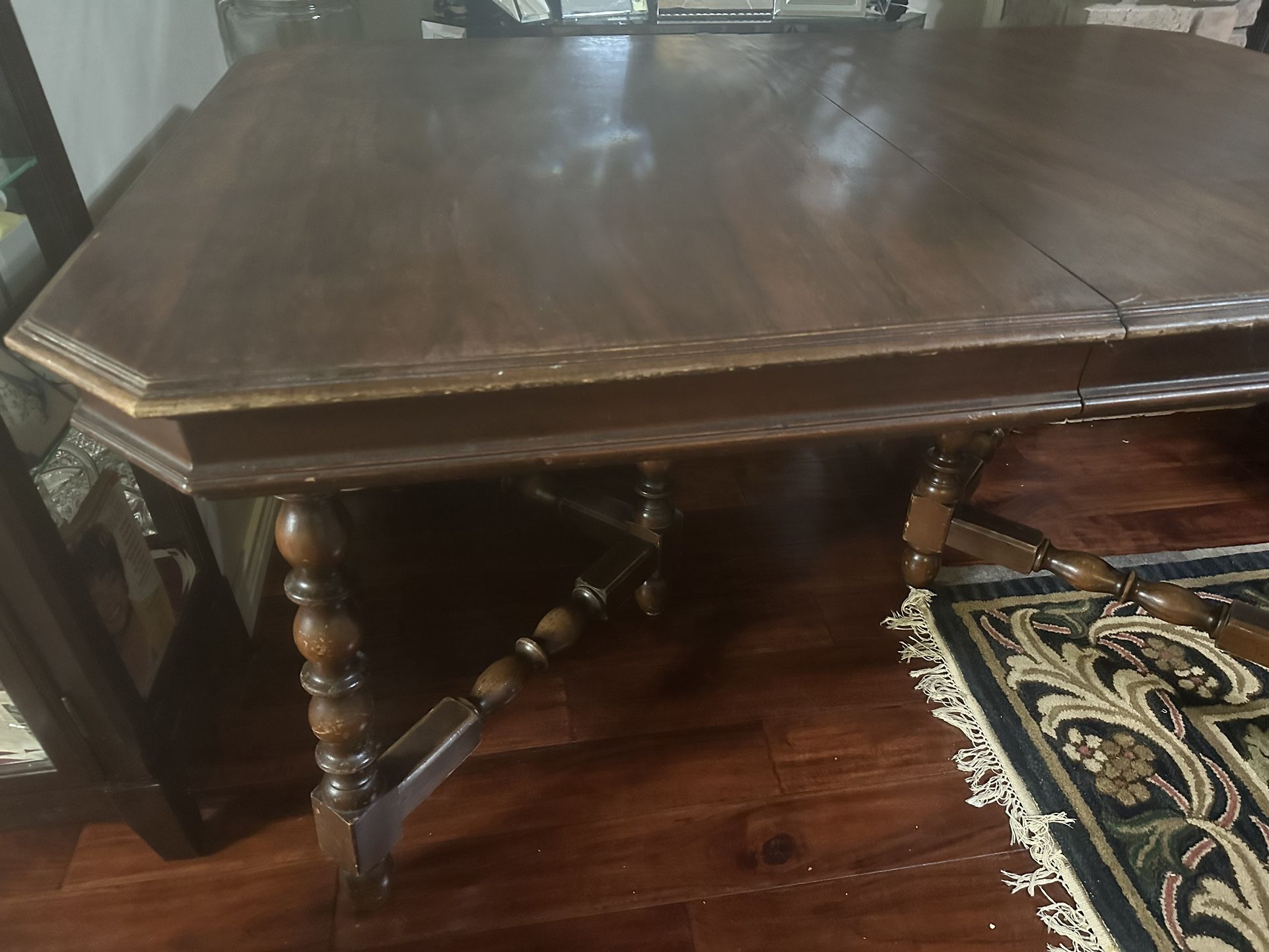 Antique Table And buffet