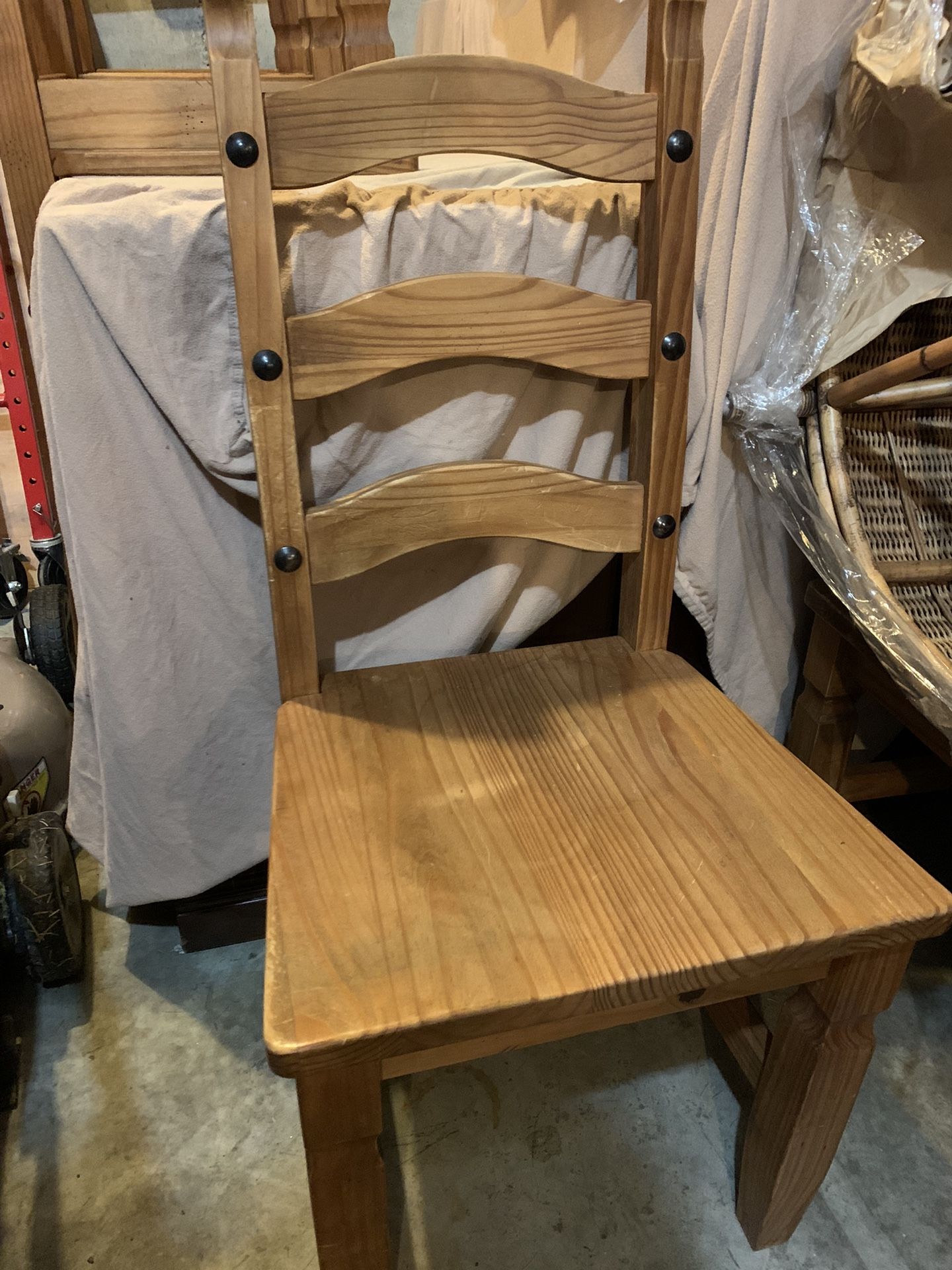 Wood Dining Chairs (4)