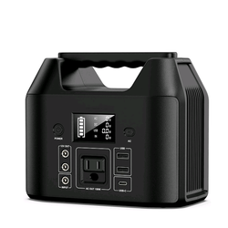 Portable Power Station 150W LiFePO4 Battery Bank Camping AC DC Solar Generator