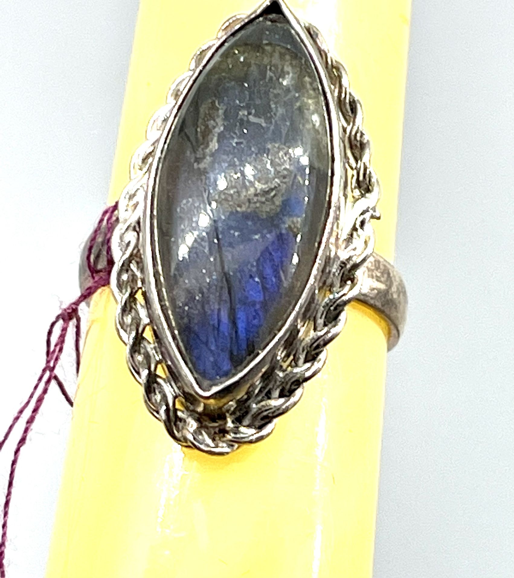 Sterling Blue Labradorite Ring