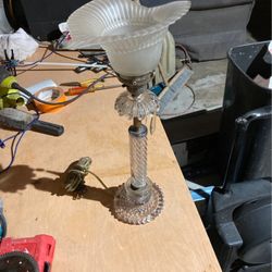 Antique Crystal Lamp
