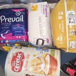 DIAPER & FORMULA & PADS 4 PACKS
