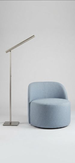 Modern Light Blue Upholstered Accent Chair
