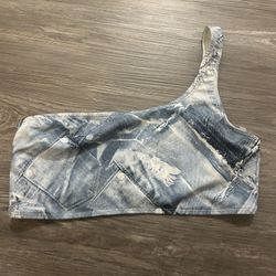 One Shoulder Swim Top