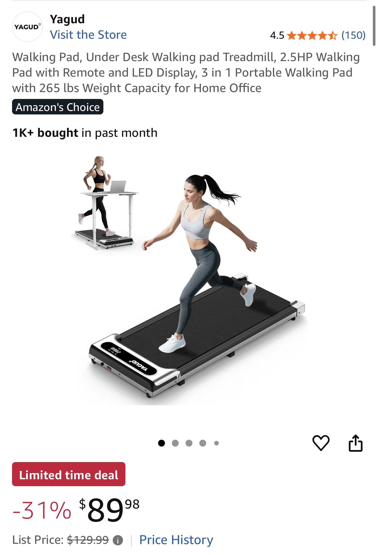 Walking Pad Treadmill