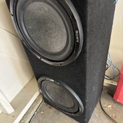 Sony Double 12” subwoofer and double amps