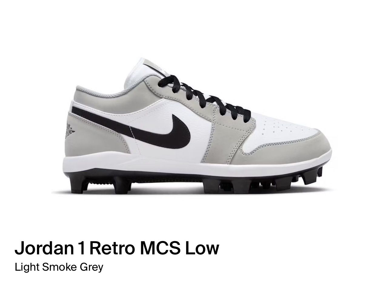 Size 14 - Nike Air Jordan 1 Retro MCS Low CJ8524 012 Size 14 Light Smoke Grey